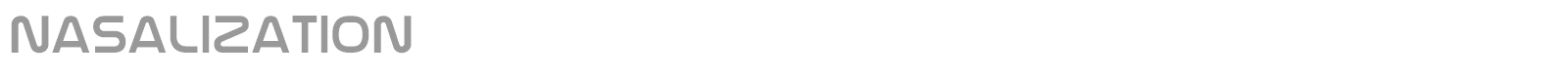 Nasalization font preview